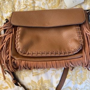 Cute brown purse with fringe